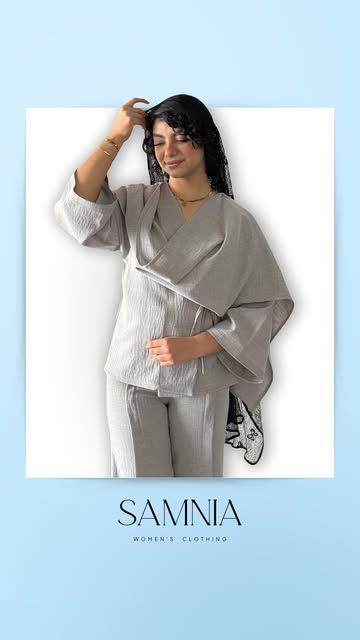 ست شومیز شالدار و شلوار